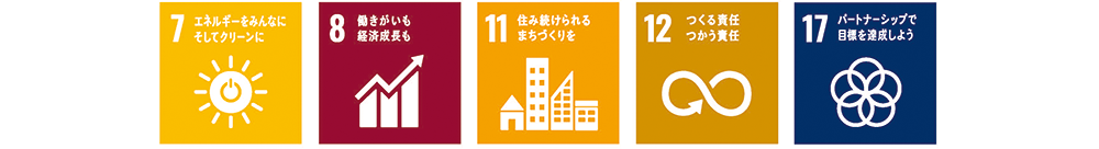 太陽住宅が主に取り組む7つの目標