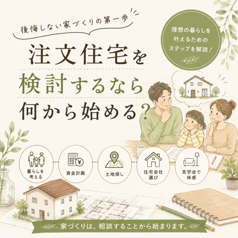 注文住宅を検討するなら何から始める？後悔しない家づくりの第一歩 画像